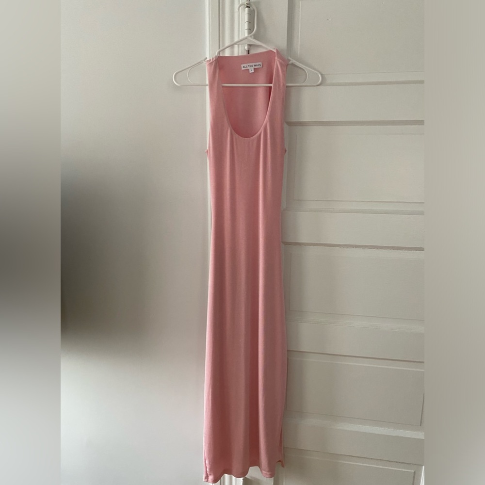 Revolve Baby pink maxi dress